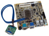 Промышленная плата KINO-DBT-N28071, форм-фактор Mini-ITX SBC, процессор Intel Celeron N2807 1.58ГГц, VGA, DVI-D, iDP, 5x COM, 6x USB 2.0, 2x USB 3.0,