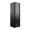 Телекоммуникационный шкаф (4406) Бастион SKAT TB-42R660GF-B Телекоммуникационный шкаф 42U/600x600мм/Пд-стекло/Зд-металл/RAL9005/69кг/1.5 л.г