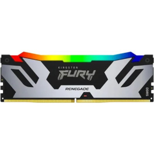 Память DDR5 24GB 7200MHz Kingston KF572C38RSA-24 Fury Renegade Silver/Black RGB RTL Gaming PC5-57600 CL38 DIMM 288-pin 1.45В single rank с радиатором