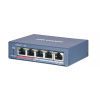 HIKVISION DS-3E0505P-E/M 4 RJ45 1000M PoE с грозозащитой 6кВ