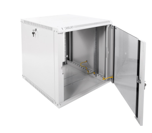 Шкаф ЦМО Шкаф телекоммуникационный настенный разборный ЭКОНОМ 12U (600х650) дверь стекло