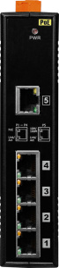 Коммутатор 5 x PoE 10/100BaseTX, питание 24 В пост.