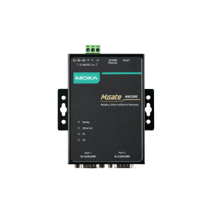 2-портовый преобразователь Modbus RTU/ASCII (RS-232/422/485) в Modbus TCP