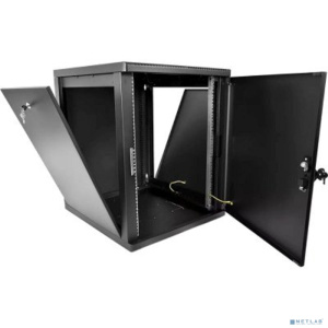 ЦМО Шкаф телекоммуникационный настенный разборный 12U (600 x 520) съемные стенки, дверь металл, цвет черный (ШРН-М-12.500.1-9005)