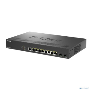 D-Link DGS-1210-10XP/ME/C1A Управляемый L2 коммутатор с 8 портами 10/100/1000Base-T и 2 портами 10GBase-X SFP+ (8 портов PoE 802.3af/at, PoE-бюджет 24