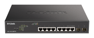 Коммутатор D-Link Настраиваемый L2 PoE-коммутатор, 8х1000Base-T PoE (2 порта 802.3bt 90 Вт), 2x1000Base-X SFP, PoE-бюджет 242 Вт Коммутатор D-Link Настраиваемый L2 PoE-коммутатор, 8х1000Base-T PoE (2 порта 802.3bt 90 Вт), 2x1000Base-X SFP, PoE-бюджет 242 Вт