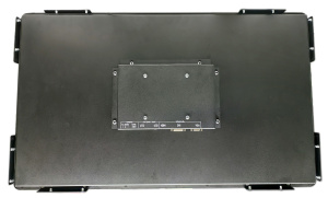 Высоконадёжный российский промышленный монитор серии SDA-32W. Дисплей 32”, с разрешением 1920х1080 точек и проекционно-емкостным сенсорным экраном, яр