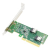 Lr-Link LRNV9F12 PCIe x8 to Two SlimSAS SFF-8654 4i Adapter, Up to 2* PCIe 4.0 U.2 NVMe SSD, PCIe 4.0 x 8