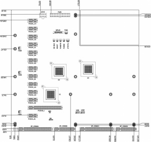 Серверная кросс-плата SPXE-14S, PICMG 1.3, 14 слотовая, слоты расширения: PICMG 1.3, 1 x PCI-E x16 (x8 сигнал), 12 x PCI-E x1 (для плат серии SPCIE)