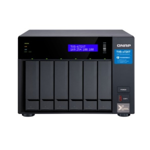 Сетевое хранилище без дисков/ SMB QNAP TVS-672XT-i5-8G 6-Bay NAS QTS/QuTS hero OS, Intel Core i5 Processor, 8GB DDR4 RAM(2 x 4 GB) max 64GB RAM (2 x 3