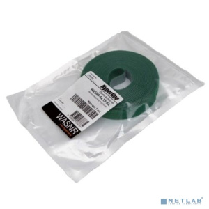 Hyperline WASNR-5x9-GN Лента (липучка) в рулоне, ширина 9 мм, длина 5 м, зеленая