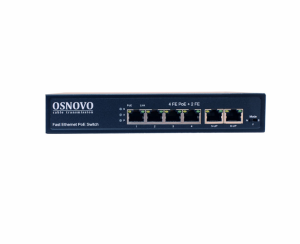 PoE Коммутатор OSNOVO SW-20600(80W) PoE коммутатор Fast Ethernet на 6 RJ45 портов. Порты: 1 x FE (10/100Base-T) с PoE (до 60W, A+B) + 3 x FE (10/100Ba PoE Коммутатор OSNOVO SW-20600(80W) PoE коммутатор Fast Ethernet на 6 RJ45 портов. Порты: 1 x FE (10/100Base-T) с PoE (до 60W, A+B) + 3 x FE (10/100Ba