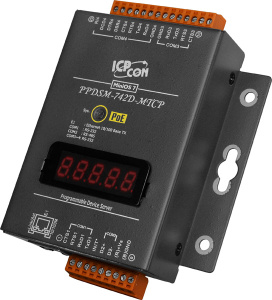 4-портовый программируемый преобразователь Modbus RTU/ASCII в Modbus TCP с возможностью питания PoE, с индикацией