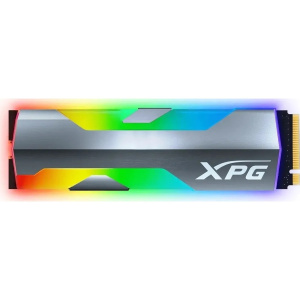 SSD A-DATA M.2 2280 512GB ADATA XPG SPECTRIX S20G RGB Client [ASPECTRIXS20G-500G-C] PCIe Gen3x4 with NVMe, 2500/1800, IOPS 160/170K, MTBF 2M, 3D TLC, 300TBW,