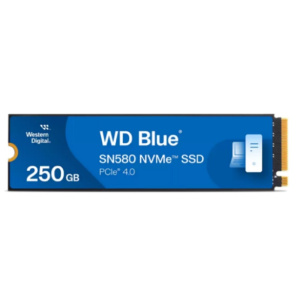 Твердотельный накопитель SSD Western Digital M.2 2280 250GB Blue SN580 WDS250G3B0E PCIe Gen4x4 with NVMe,3D TLC NAND