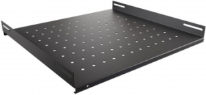 Полка стационарная NTSS NTSS-FS-600-BL 1U нагр.:60кг. 19" 350мм черный (упак.:1шт)
