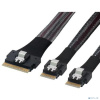Supermicro CBL-SAST-1281-100 Интерфейсный кабель/ Slimline x8 (STR) to 2x Slimline x4 (STR),80CM,100 OHM, Supermicro CBL-SAST-1281-100 Интерфейсный кабель/ Slimline x8 (STR) to 2x Slimline x4 (STR),80CM,100 OHM,