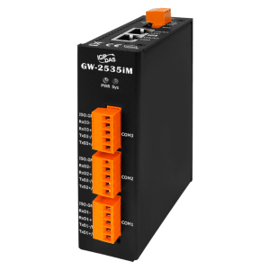 3-портовый преобразователь Modbus TCP в Modbus RTU/ASCII (RS-485/422) с функциями кибербезопасности, с 2-портовым Ethernet-коммутатором и возможностью