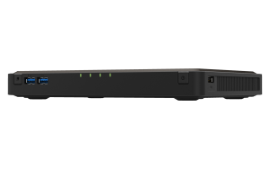 Сетевой RAID накопитель, 4 слота M.2 2280 NVMe SSD, 2 HDMI-порта, 2 порта 2,5 GbE BASE-T, Intel Celeron N5105 2,0 ГГц (2,9 ГГц), 8 ГБ.