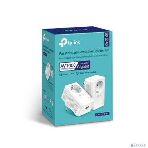 TP-Link TL-PA7017P KIT AV1000 Комплект гигабитных адаптеров Powerline со встроенной розеткой