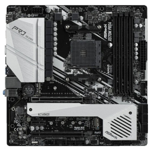 Asrock X570M PRO4 {Socket AM4, AMD X570, 4xDDR4 ц, 7.1CH Realtek ALC1200, 1 , USB3.2, HDMI, DisplayPort, 2 PCIe 4.0 x16, 1 PCIe 4.0 x1, 1 M.2(Key E) F