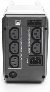 Источник бесперебойного питания Powercom Back-UPS IMPERIAL, Line-Interactive, 825VA/495W, Tower, 5*IEC320-C13 (2 surge & 3 batt), LCD, USB (507309)