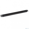 Панель Hyperline BPB19-1U-RAL9004 (BPB19-1U-RAL9005) Фальш-панель на 1U, с щеточным вводом, цвет черный (RAL 9004/RAL 9005)