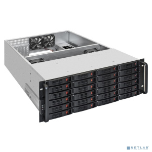 Exegate EX292424RUS Серверная платформа ExeGate Pro 4U660-HS24 <RM 19", высота 4U, глубина 660, Redundant БП 2x550W, 24xHotSwap, USB>
