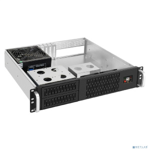 Exegate EX297156RUS Серверный корпус ExeGate Pro 2U400-02 <RM 19", высота 2U, глубина 400, БП 600RADS, USB>
