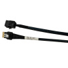 Кабель Amphenol RSL38-1067 Slimline SASx4 (SFF8654) -to- HD MiniSAS x4 (SFF8643) 100cm,