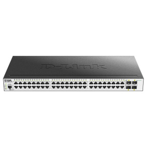 Коммутатор D-Link DGS-3000-52L/B1A Управляемый коммутатор 2 уровня с 48 портами 10/100/1000Base-T и 4 портами 1000Base-X SFP, RTL {3} (429620)