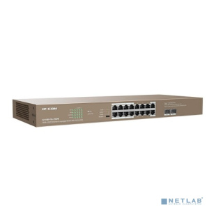 IP-COM G1118P-16-250W Коммутатор PoE неуправляемый 16-Ports 10/100/1000 Base-T + 2-Port 1000 Base-X SFP / 16-Ports PoE (PoE бюджет 230W)