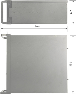 FRONT Rack I985 4U/i7-8700/8GBx2/1TB/NoOS