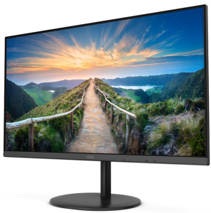 27" AOC Q27V4EA 2560x1440, LED, 16:9, IPS, 250cd, 1000:1, 20M:1, 4ms, 178/178, HDMI, DP, 75Hz, Speakers, Tilt, Внеш, VESA, Black, 3y