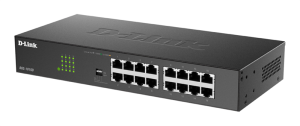 Коммутатор D-Link Неуправляемый коммутатор, 16x1000Base-T, DIP-переключатель, защита от статического электричества до 1 кВ