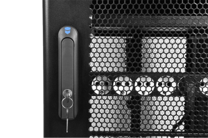 Шкаф ЦМО Шкаф серверный ПРОФ напольный 48U (800x1200) дверь перфор. 2 шт., черный, в сборе