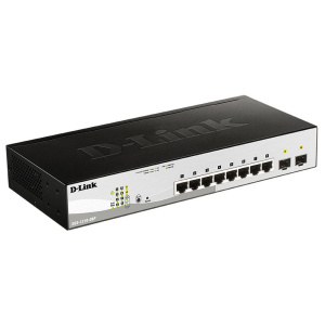 Коммутатор D-Link Bad Pack DGS-1210-08P/G3A Настраиваемый L2 коммутатор с 8 портами 10/100/1000Base-T и 2 портами 1000Base-X SFP (8 портов PoE 802.3af