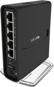 Роутер беспроводной MikroTik hAP ac2 US (RBD52G-5HACD2HND-TC) AC1200 10/100/1000BASE-TX/4G ready черный