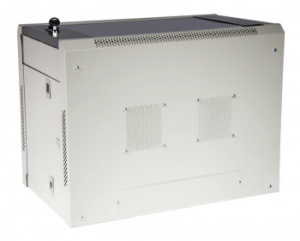 Шкаф коммутационный Lanmaster (TWT-CBWPG-6U-6X4-GY) настенный 6U 600x400мм пер.дв.стекл 60кг серый