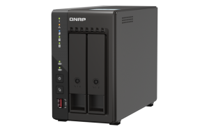 Система хранения данных QNAP SMB QC 2.0GHzCPU/8gb(16)/2 bay SATA (3.5" or 2.5")/2xM.2/2x2.5 GbE/2xHDMI/iSCSI/1xPS/3YW TS-253E-8G-EU-QL