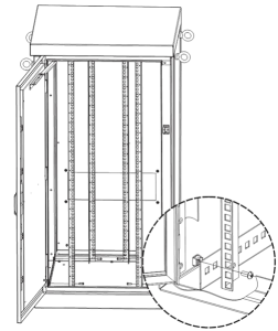Комплект вертикальных юнитовых направляющих ЦМО Комплект вертикальных юнитовых направляющих для шкафов серии ШРН высотой 12U, 2 шт.