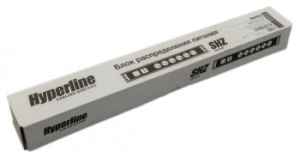 Блок распределения питания Hyperline SHZ19-8SH-S-IEC гор.размещ. 8xSchuko базовые 10A C14