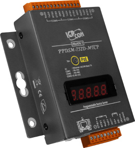 5-портовый программируемый преобразователь Modbus RTU/ASCII в Modbus TCP с возможностью питания PoE, с индикацией