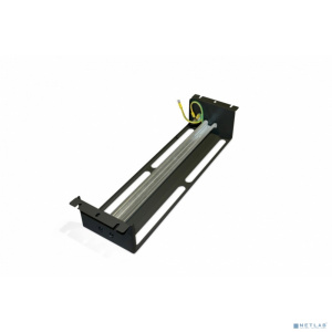 Hyperline BPB19-PS-3U-RAL9005 Рейка-DIN 1U черный (упак.:1шт)