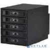 Procase L3-305-SATA3-BK {Hot-swap корзина 5 SATA3/SAS 6Gb, черный, с замком, hotswap aluminium mobie rack module (3x5,25)}