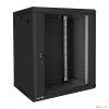 Exegate EX300266RUS Шкаф телекоммуникационный 19" настенный 15U ExeGate EC-WM-15U.600.G.BLACK (19”, 15U, 600x600x769mm (ШхГхВ), передняя дверь закален