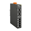 Коммутатор IoT 6 x 10/100 BaseTX (4 x PoE), питание 12 ~ 57 В пост., металлический корпус