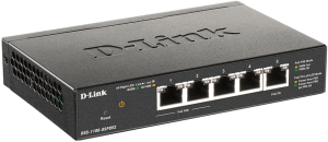 коммутатор D-Link Настраиваемый L2 PoE-коммутатор, 4х1000Base-T (2x1000Base-T PoE), 1x1000Base-T PD-порт, PoE-бюджет 18 Вт, питание только по PoE