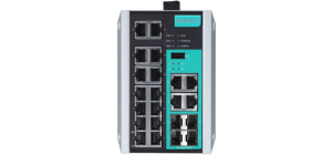 Управляемый коммутатор Gigabit Ethernet c портами 14 x 10/100BaseTX, 4 x 10/100/1000BaseT(X) или 100/1000BaseSFP