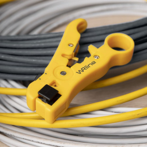 Инструмент обжимной Hyperline WRline WR-ST352 Стриппер многофункциональный для зачистки и обрезки витой пары и плоского телефонного кабеля